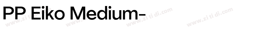 PP Eiko Medium字体转换 PP Eiko Medium字体转换